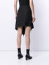 gathered detail asymmetric skirt